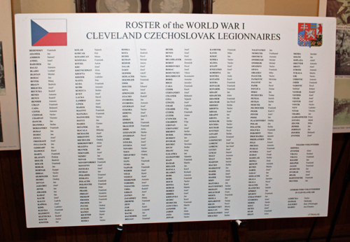 Roster of World War I Cleveland Czechoslovak Legionnaires
